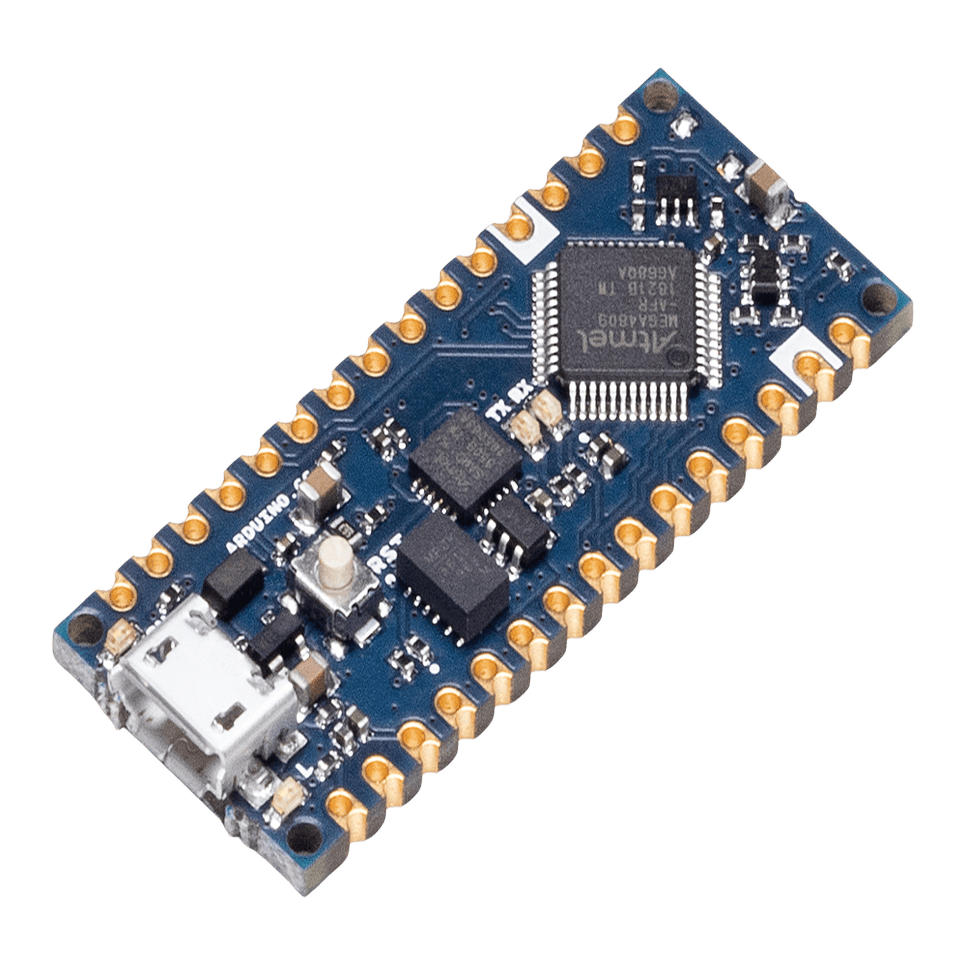 Placa de Desarrollo Arduino Nano Every / Microcontrolador ATmega4809 20 MHz / 48 KB Flash / 6 KB SRAM / USB-C Serial Bridge / Compatible 5V / Formato Nano / Maker y Robótica