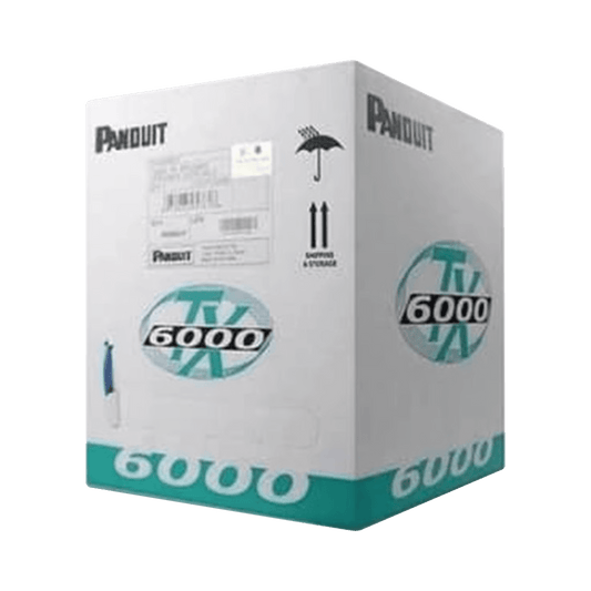 Bobina de Cable UTP 305 Metros (1000 Pies) de Cobre, TX6000™ PanNet, Reelex, Rojo, Categoría 6 Mejorado (23 AWG), PVC (CMR, Riser), de 4 Pares