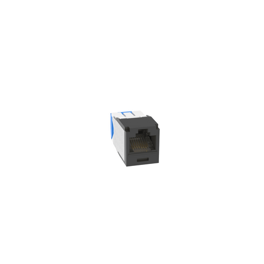 Conector Jack RJ45 Estilo TG, Mini-Com, Categor�a 6A, Con Gel Resistente a la Corrosi�n, de 8 Posiciones y 8 Cables, Color Negro