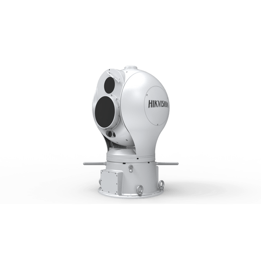 PTZ Punta de Poste IP Dual / Lente Térmico de 38 a 190 mm (1280 X 1024) / Lente Óptico 100X Zoom (2 Megapixel) / 3 Kms de IR Laser / 48 VCD / IP67 / Detección de Fuego / Analiticas de Video