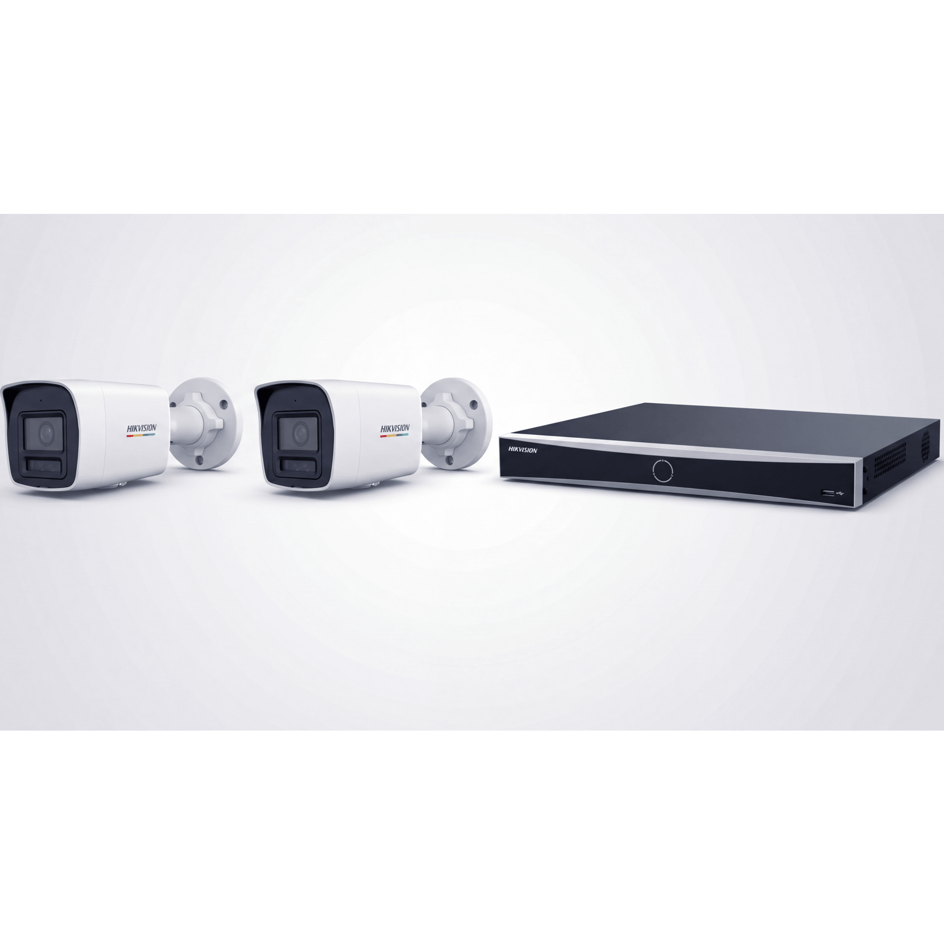 [ KIT ACUSEEK 2 CAM + 1 NVR ] / NVR 12 Megapixel / 8 Canales IP / 8 Puertos PoE / Cámara 4 MP / Tipo Bullet / Luz Dual 30 mts IR + 30 mts Luz blanca / Microfono Integrado / Exterior IP67 / WDR