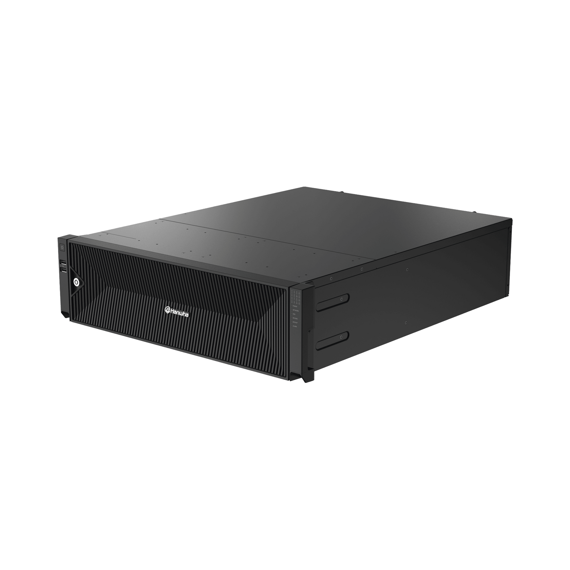 NVR de 64 canales / Soporta grabación hasta 32 MP / H.265 & Wisestream / Procesamiento 400 Mbps / 3 Puertos de Red / Raid 5-6 / 160 TB incluidos