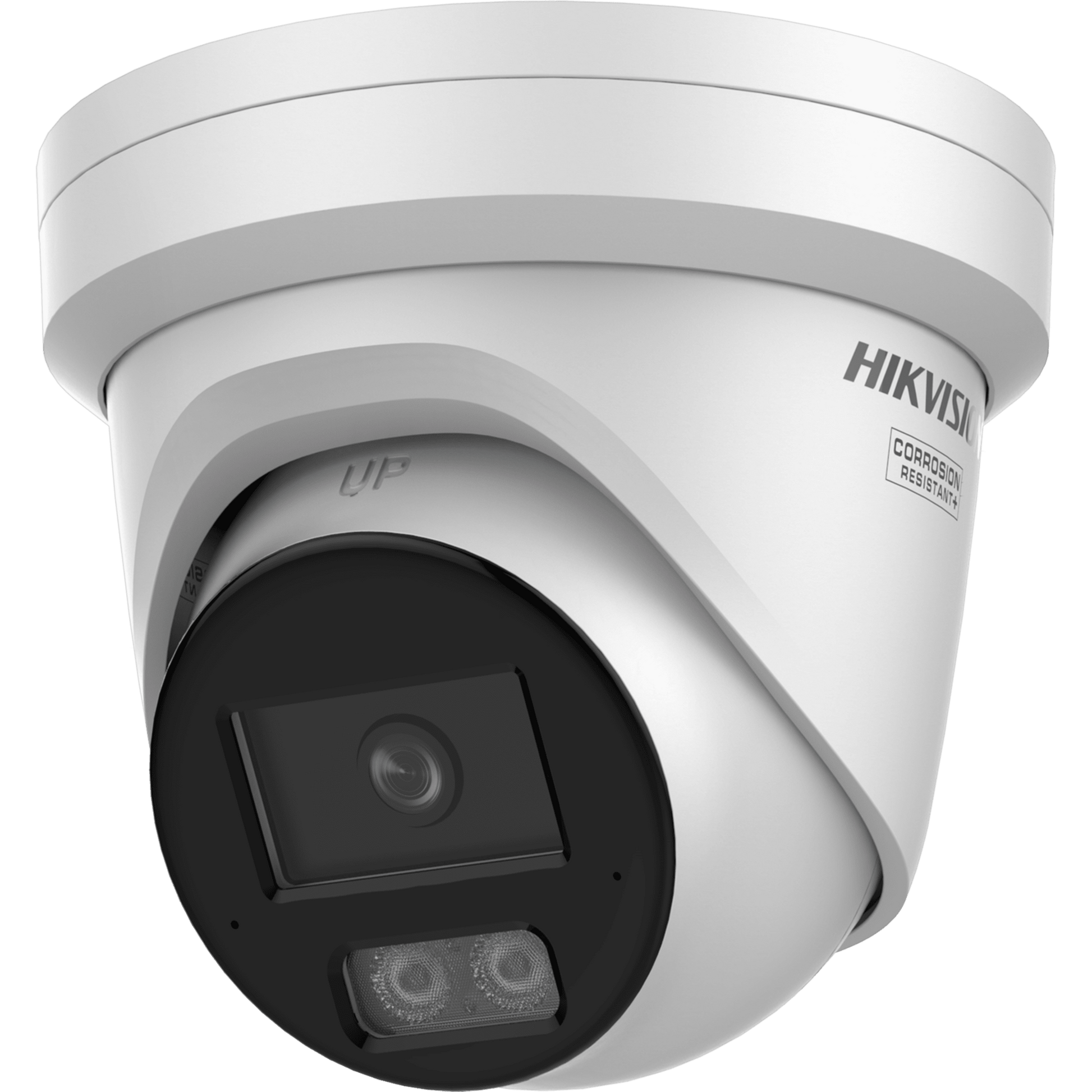Turret IP 6 Megapixel  / Lente 2.8 mm / 40 mts IR / Exterior IP67 / Micrófono Integrado / DARKFHGITER / PoE / Alarmas y Audio I/O / ONVIF / Micro SD / 4 Analíticos: AcuSense, Deteccion Facial, Conteo de Personas por Cruce y Zona