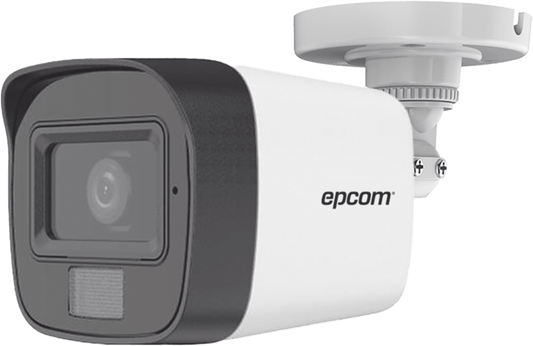 [Dual Light] Bala TurboHD 2 Megapíxel (1080p) / Gran angular 101° / Exterior IP67 / Lente 2.8 mm / 30mts de IR + 20mts luz blanca / Microfono Interconstruido