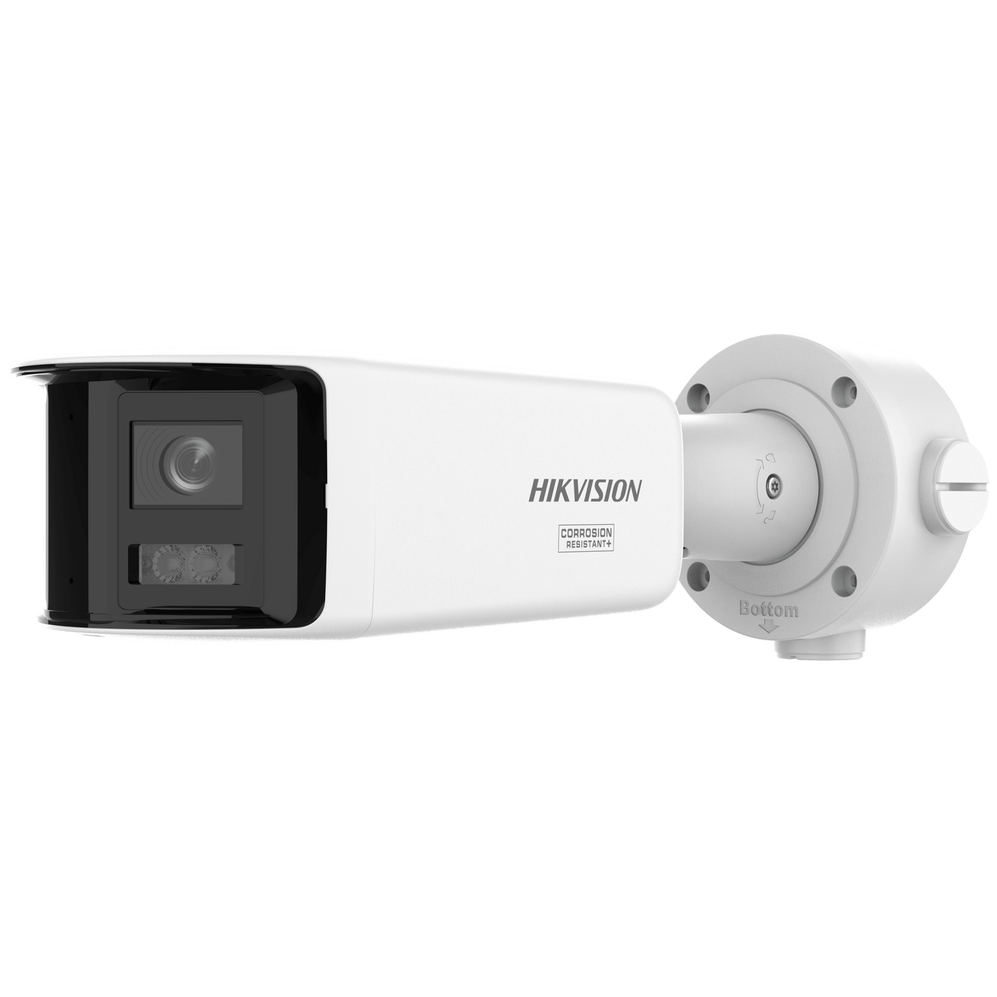 [ PROTECCIÓN ACTIVA ] Bala IP Panorámica 8 Megapixel / 180° / Lente 4 mm / Imagen a Color 24/7 / PoE / WDR 130° / IP67 / ACUSENSE / Protección Activa (Luz Estroboscópica y Alarma Audible) / 40 mts Luz Blanca / MicroSD